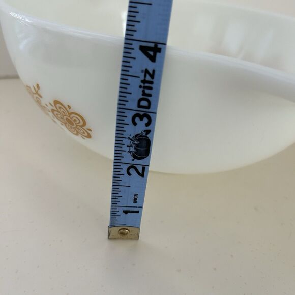 Vintage Pyrex Cinderella Golden Butterfly 2.5 Qt Nesting Mixing Bowl #443 - Picture 10 of 10